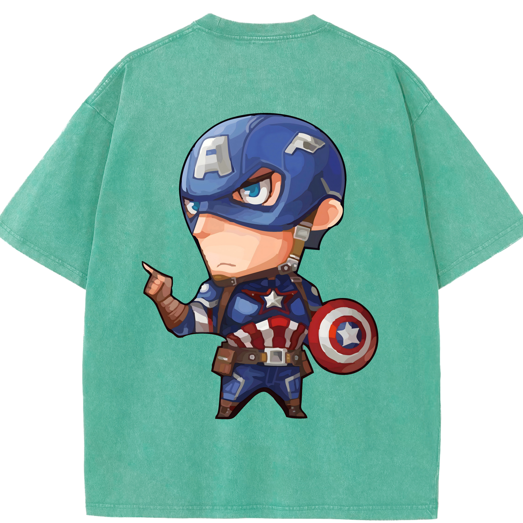 （画像用） アベンジャーズ The Avengers 綿100% ヴィンテージ風 半袖Tシャツ（背面プリント）